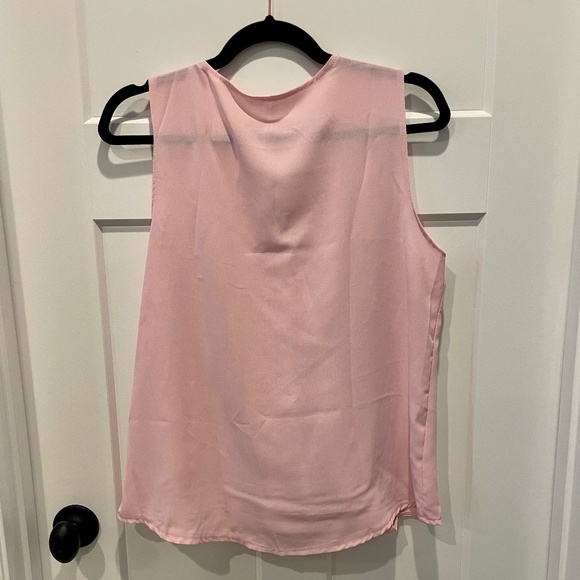 Women's Pink Surplice Tank, Sleeveless, M, Pink, NWOT - Picture 6 of 9